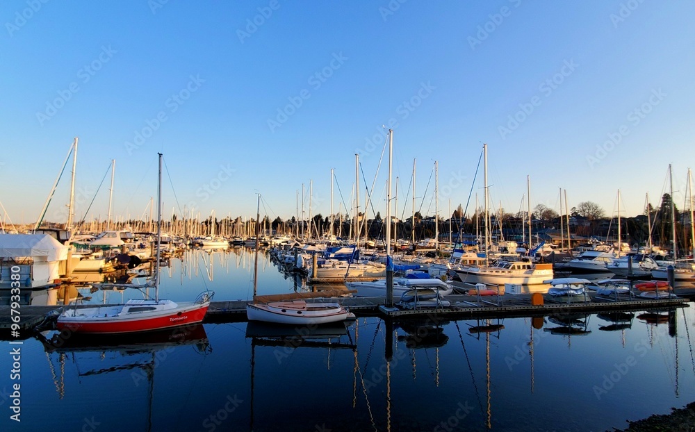 Fototapeta premium boats in the harbor