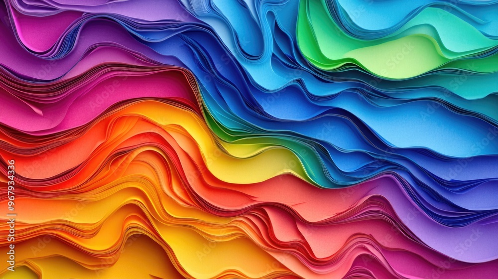 Rainbow Wavy Background Rainbow Wavy Background
