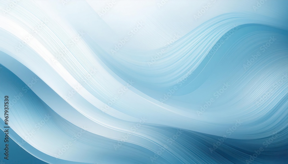 Abstract Serene Waves. Minimalist Gradient of White and Blue with Smooth Curves and Subtle Textured Lines Abstract Serene Waves. Minimalist Gradient of White and Blue with Smooth Curves and Subtle Textured Lines