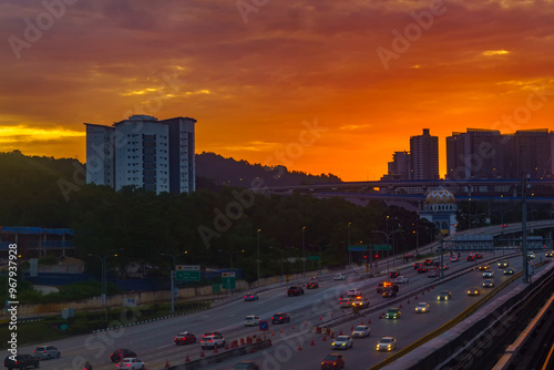 Photography A stunning aerial view of the North-South Expressway Kuala Lumpur, Malaysia