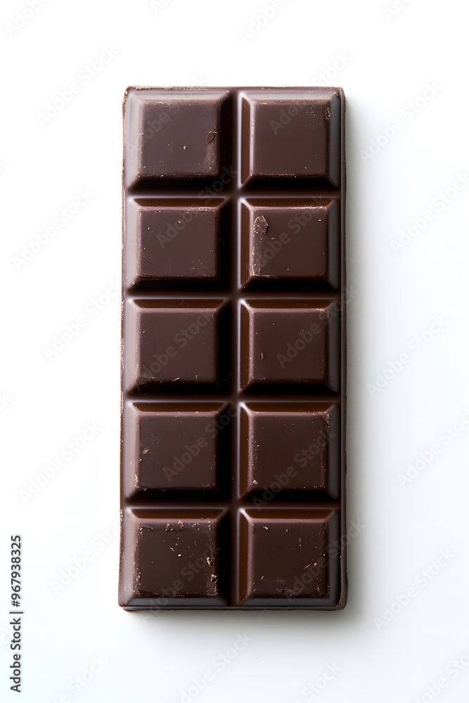 Fototapeta premium A chocolate bar with square segments for sharing.