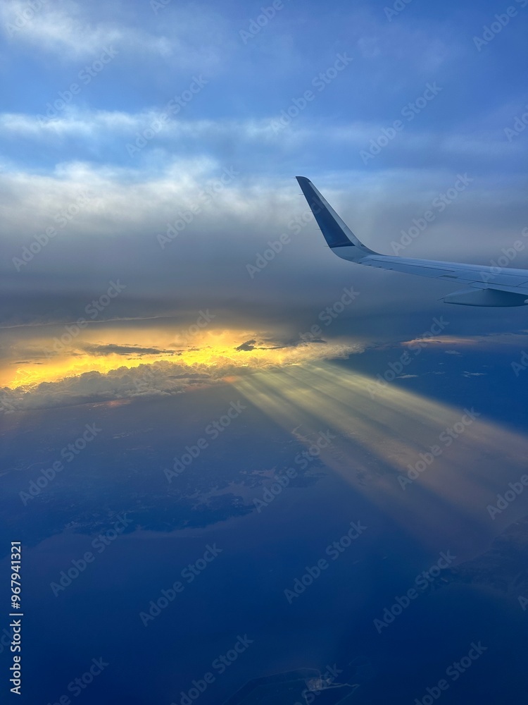 Obraz premium wing of airplane
