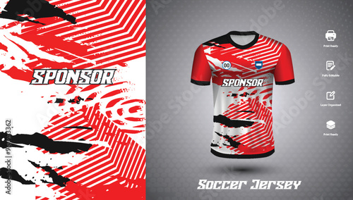 Soccer jersey design for sublimation or football jersey design
