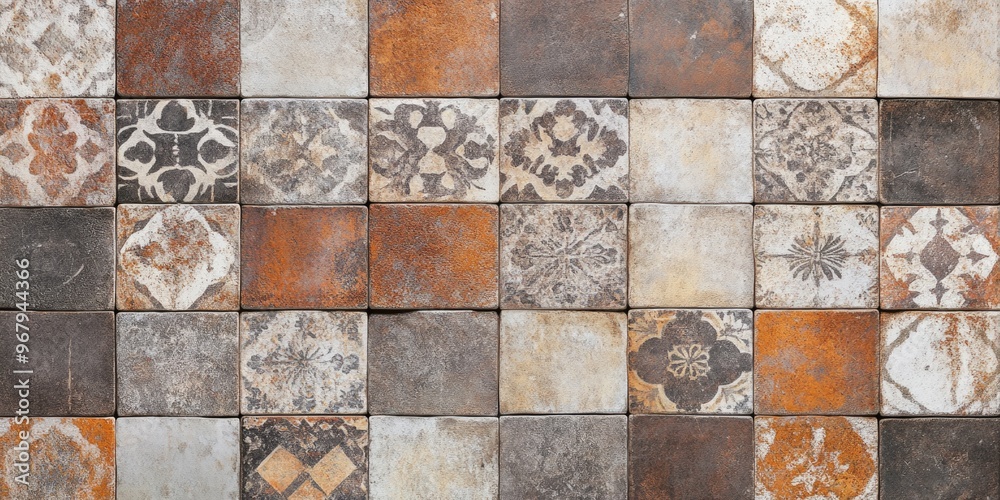 Colorful tile close-up Colorful tile close-up