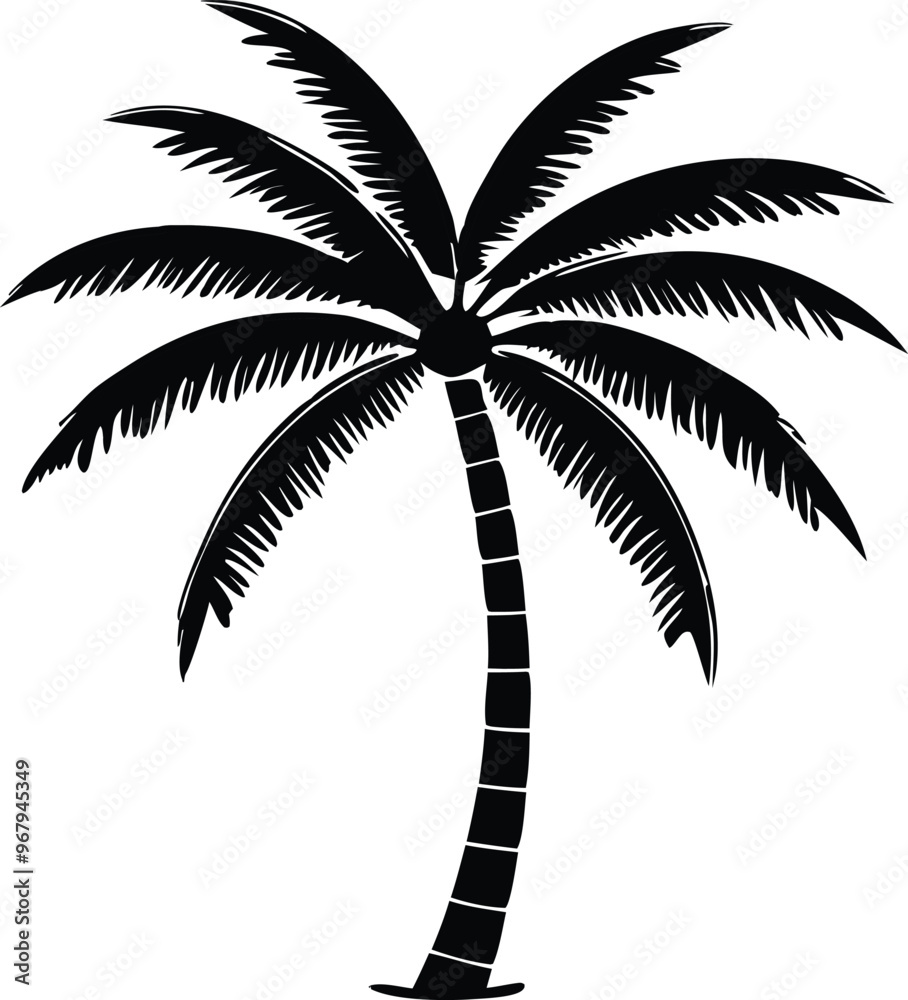 Obraz premium palm tree silhouette