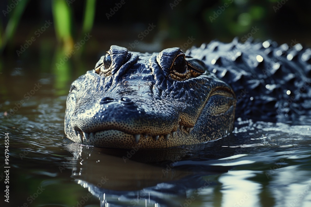 Fototapeta premium Alligator underwater