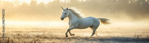 a banner size photo of a unicorn