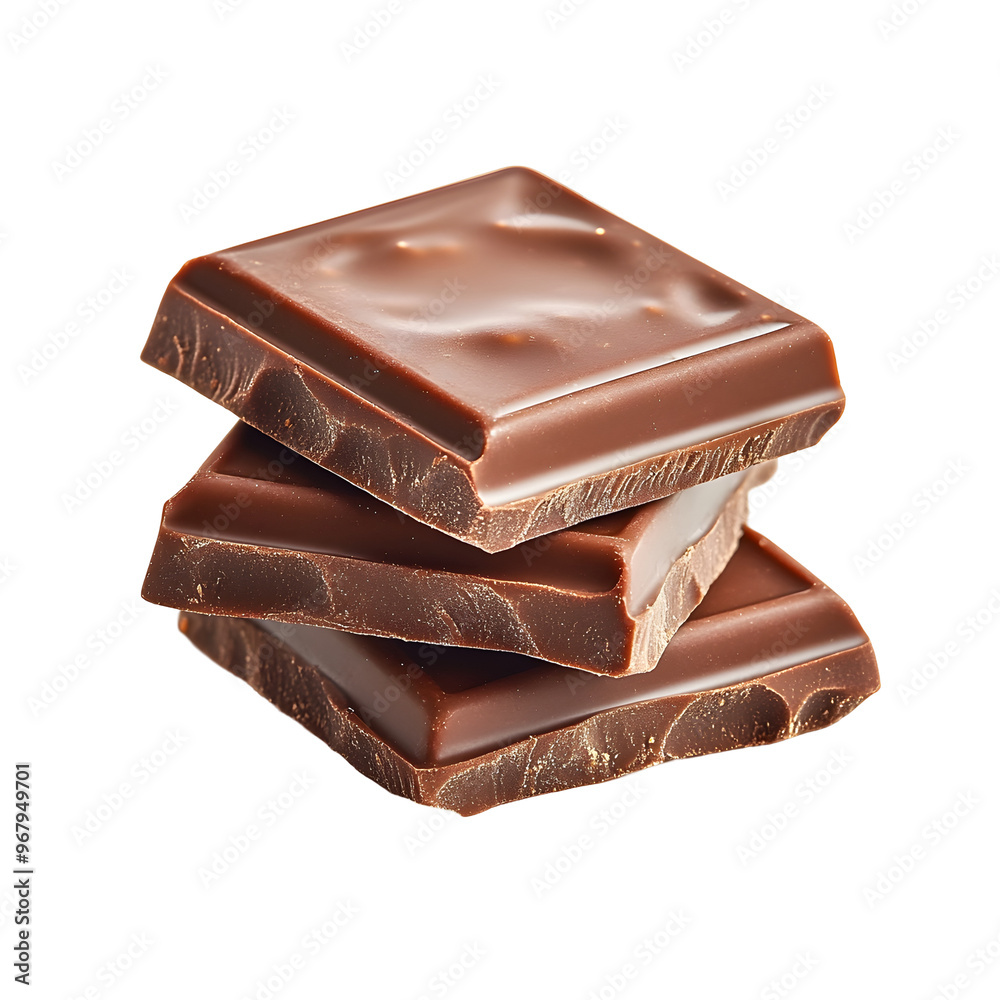 Photography of Premium Japanese Nama Chocolate Stack on Plain White Background Photography of Premium Japanese Nama Chocolate Stack on Plain White Background
