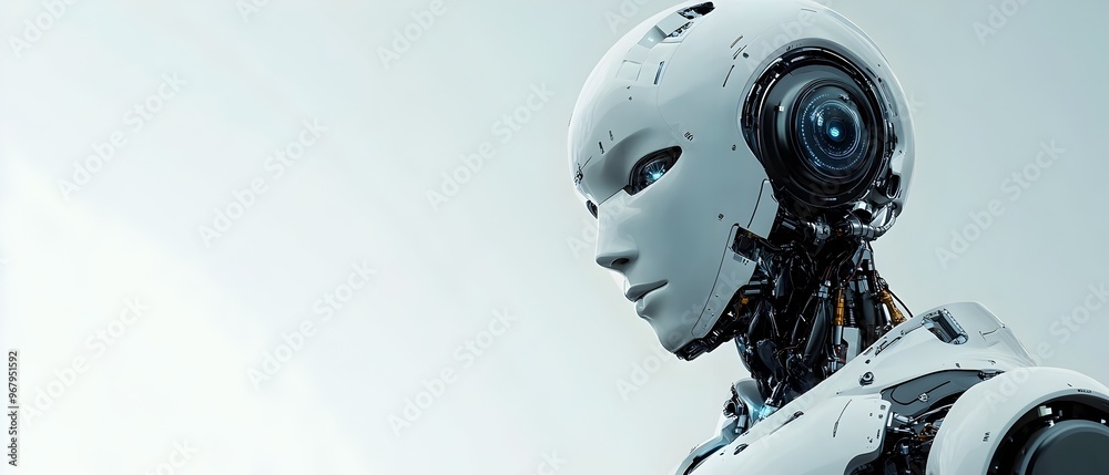 Robotic Engineering of Mechanical Electrical and Software Components in Photography Concept with Copy Space for Text Robotic Engineering of Mechanical Electrical and Software Components in Photography Concept with Copy Space for Text