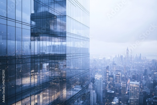 Modern Skyscraper with City View