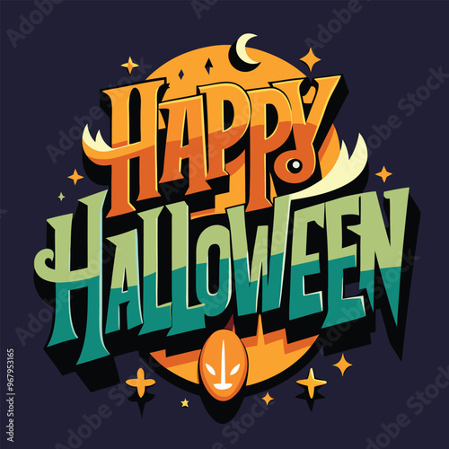 Happy Halloween 2024 Graphic, Festive Halloween Design