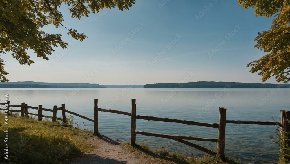 View of Ammersee lake from southern Dießen in Bavaria View of Ammersee lake from southern Dießen in Bavaria