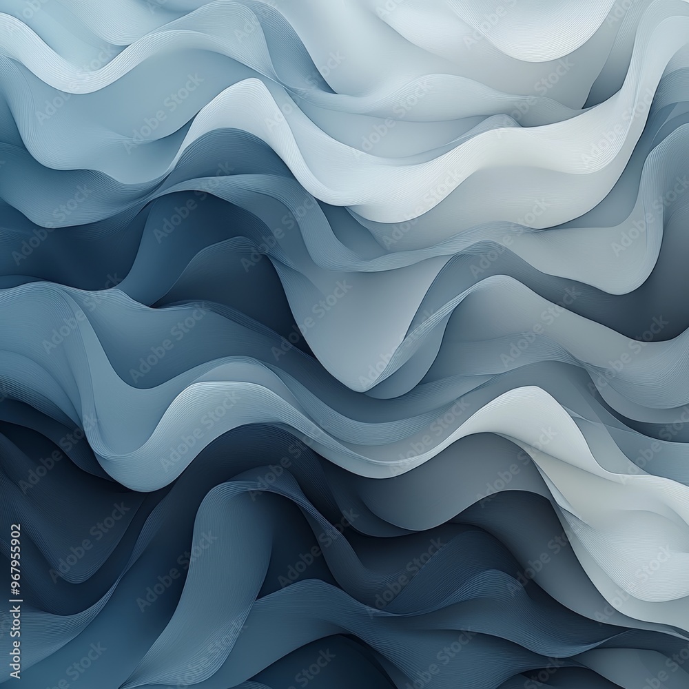 Obraz premium Abstract Blue Waves