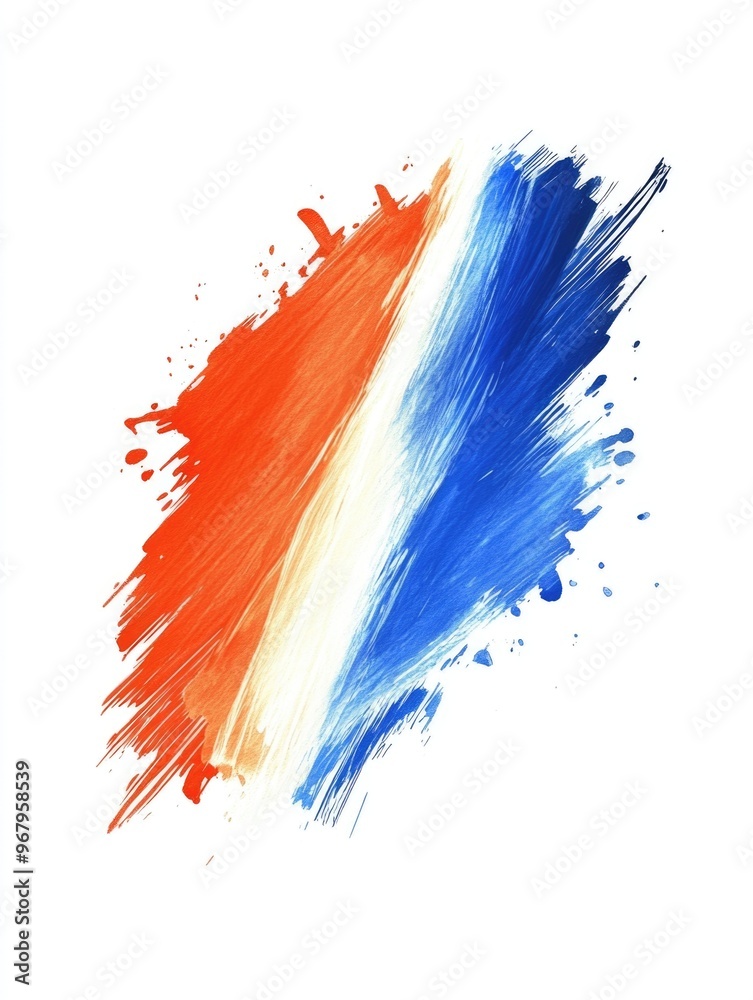 Red White And Blue Brush Stroke Red White And Blue Brush Stroke