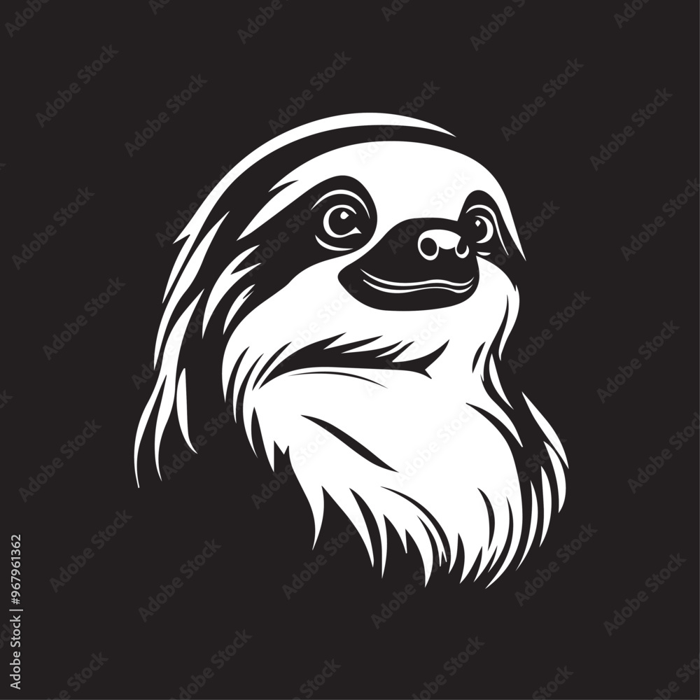 Sloth in cartoon, doodle style . Image for t-shirt, web, mobile apps and ui. Isolated 2d vector illustration in logo, icon, sketch style, Eps 10, black and white. AI Generative Sloth in cartoon, doodle style . Image for t-shirt, web, mobile apps and ui. Isolated 2d vector illustration in logo, icon, sketch style, Eps 10, black and white. AI Generative