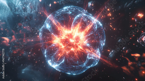 Celestial Explosion: A Cosmic Energy Release