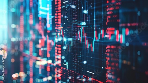 Stock Market Data on Screen