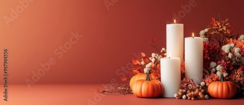 How do candles in a Halloween floral arrangement represent the passage between life and death photo