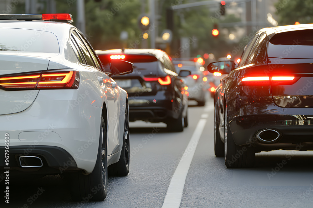 Police Patrol Cars Conducting a Routine Traffic Stop | Law Enforcement and Public Safety Operations Police Patrol Cars Conducting a Routine Traffic Stop | Law Enforcement and Public Safety Operations