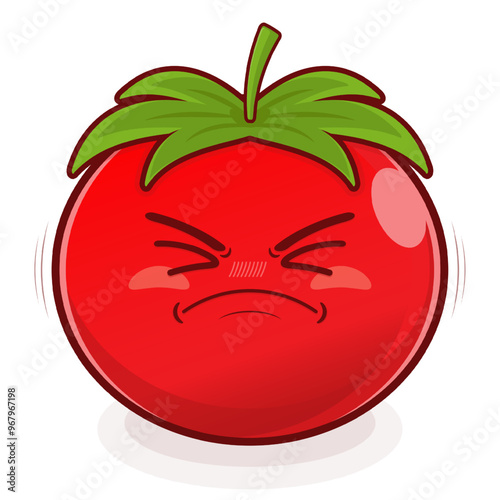 tomato hurt face cartoon cute