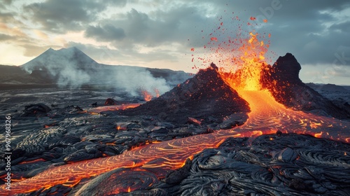 Eruption of a Volcano