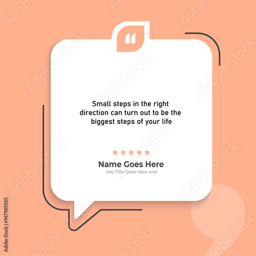 Creative Testimonial Editable Vector Illustration, Empty speech bubbles, What our Clients Say, Quote, Review, Feedback, Infographic Template, Label, editable text box layout, recommendation note