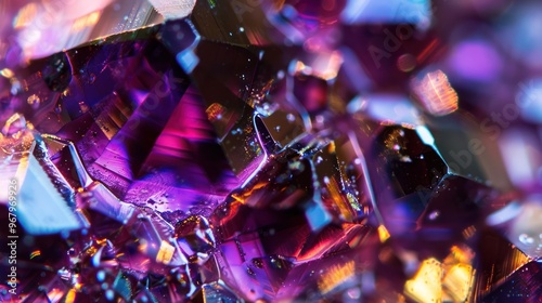 Amethyst Crystal Macro