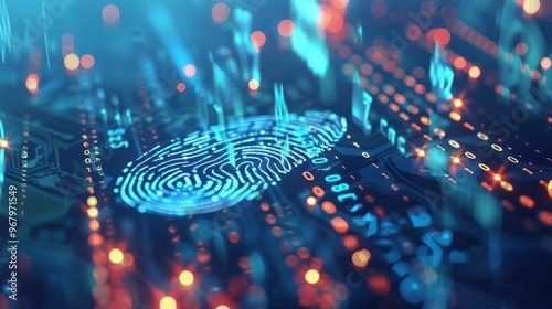 Digital Fingerprint on Circuit Board