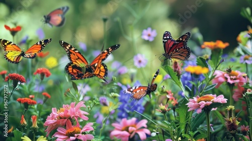 Butterflies in a Summer Meadow