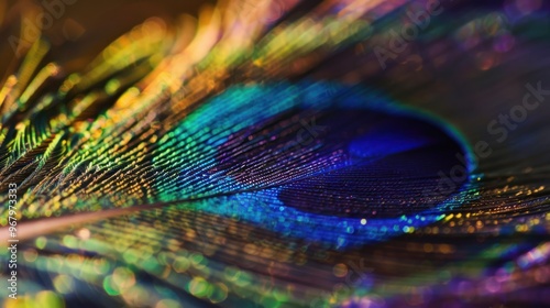 Peacock Feather Macro Photography