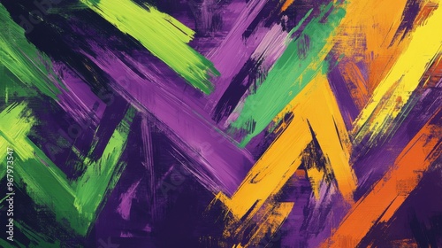 Dynamic Abstract Background with Sharp Arrows and Brush Strokes for Vibrant Movement