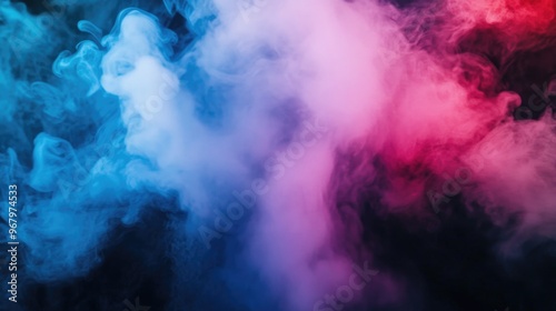 Colored Smoke Cloud Close Up