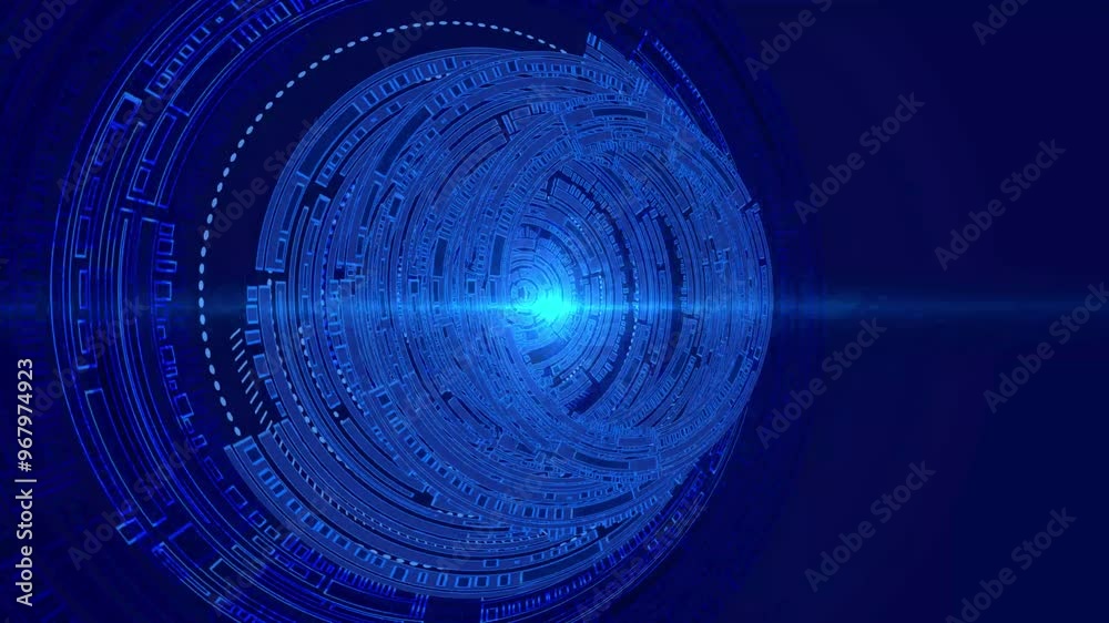 Blue eye cyber circuit future technology concept background. Technology background loop, technology background abstract. Blue eye cyber circuit future technology concept background. Technology background loop, technology background abstract.