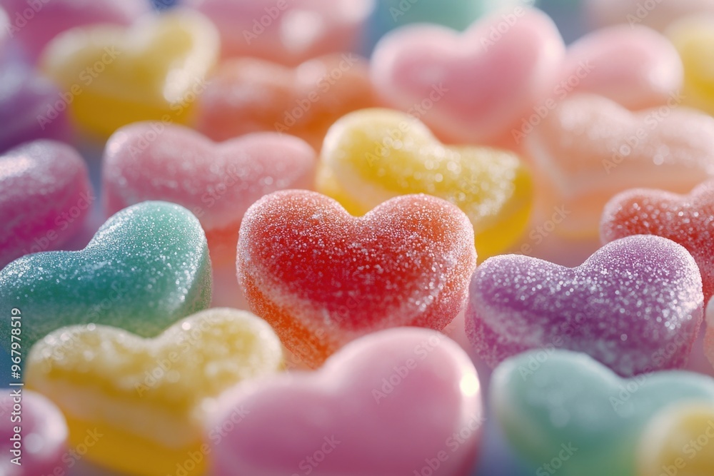Candy Hearts Close Up Candy Hearts Close Up