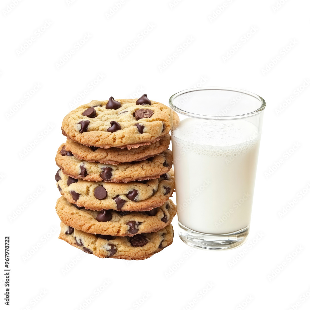 Chocolate Chip Cookies and Milk Chocolate Chip Cookies and Milk