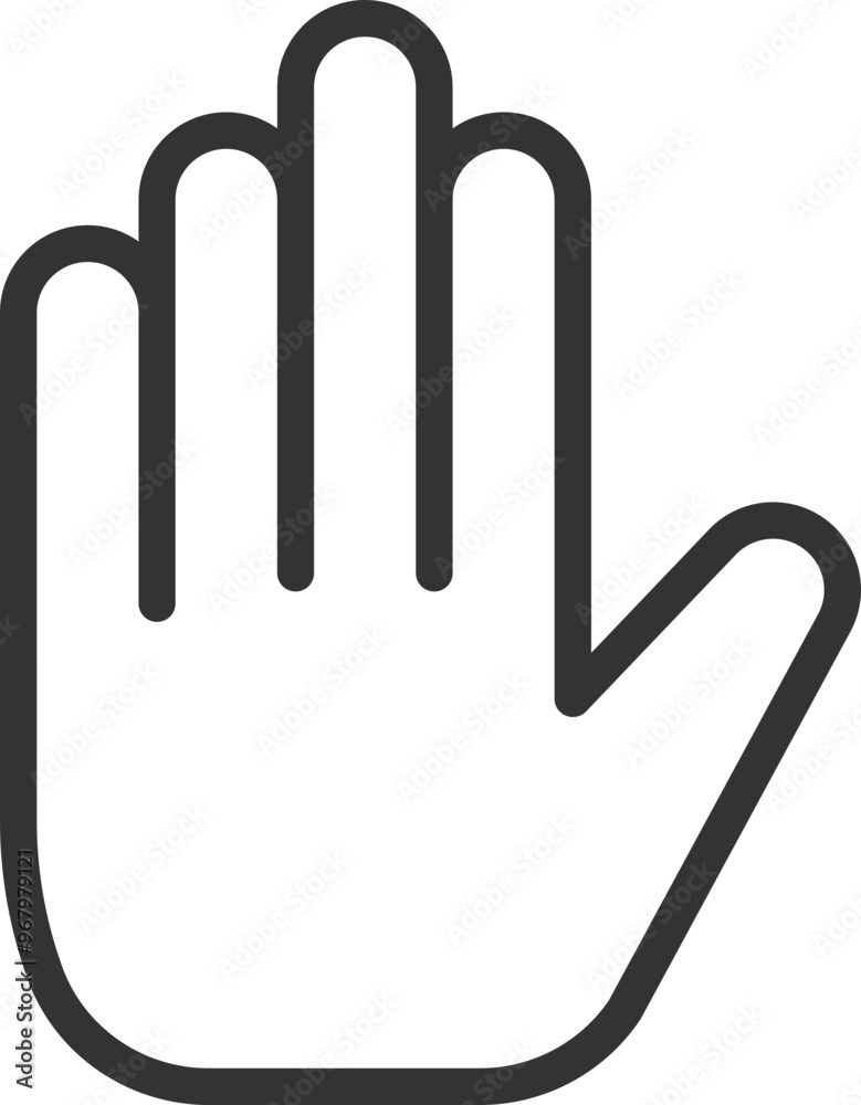 Hand Gesture Icon Line Simple Trendy Design. Hand Gesture Icon Line Simple Trendy Design.