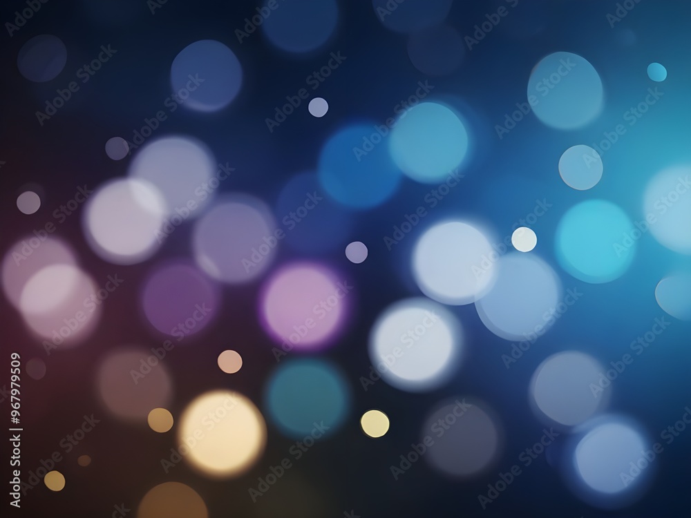 Fototapeta premium abstract background with lights disco ball, blue disco ball Dynamic liquid background in gradient. Ai image light ball, background , 