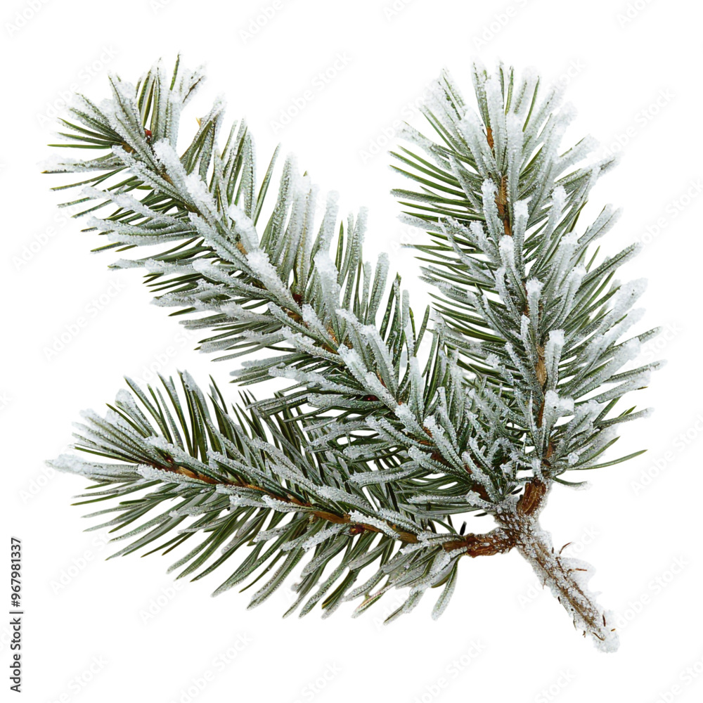 Snowy Pine Tree Branch Snowy Pine Tree Branch