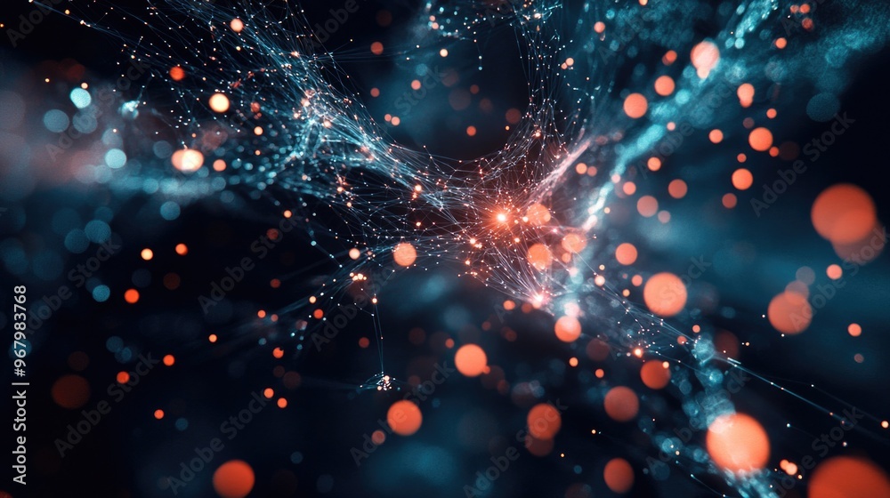 Fototapeta premium Connected string lights