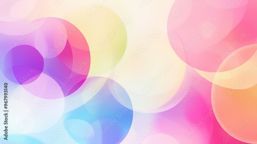 A vibrant abstract background featuring colorful circles and soft shapes, forming a calming and modern composition in pastel tones. This elegant vector design creates a harmonious visual, making it pe A vibrant abstract background featuring colorful circles and soft shapes, forming a calming and modern composition in pastel tones. This elegant vector design creates a harmonious visual, making it pe