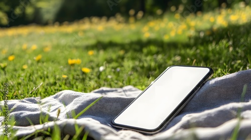 Mobile phone with a white screen 