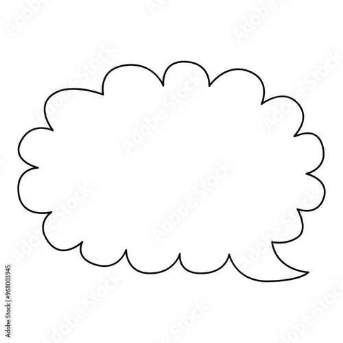 vector of speech bubble Editable Stroke. Vector illustration flat style Eps 10. 