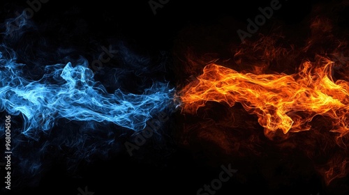 Description: A symbolic image of a flame battling against encroaching shadows, representing the dual nature of Râ€™hllor as both light and shadow. 