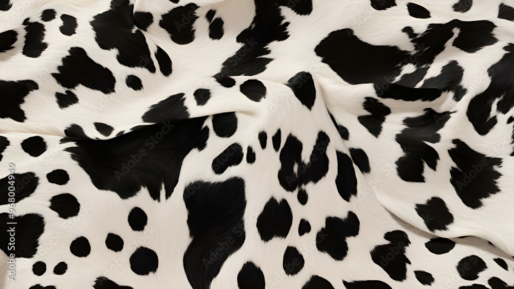 High-Quality Cowhide Texture Image