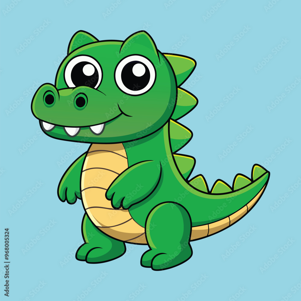 Crocodile cartoon vector illustration style design Crocodile cartoon vector illustration style design