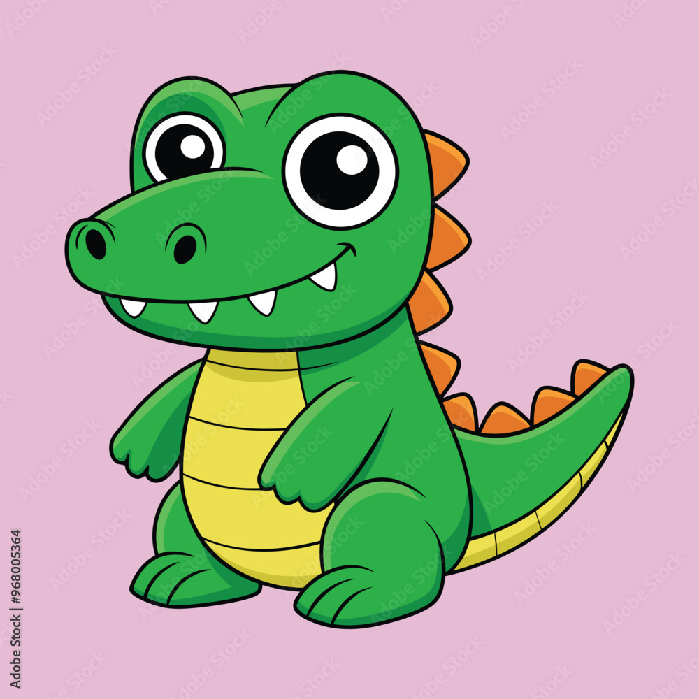Crocodile cartoon vector illustration style design Crocodile cartoon vector illustration style design