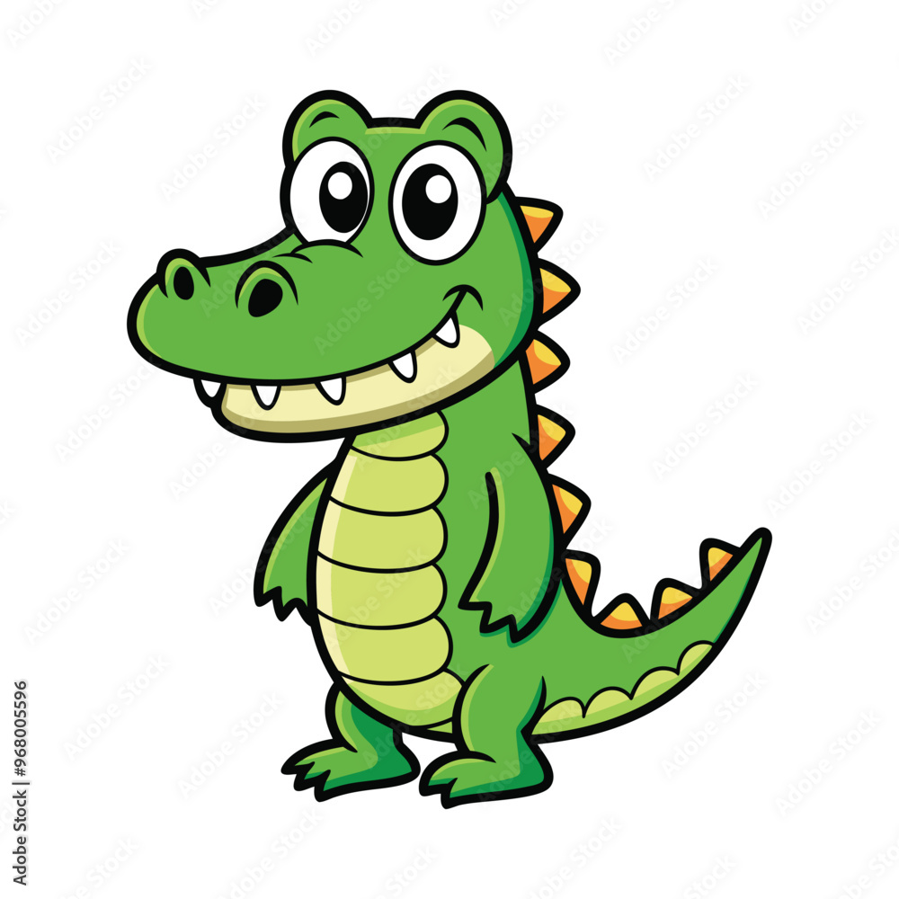 Crocodile cartoon vector illustration style design Crocodile cartoon vector illustration style design