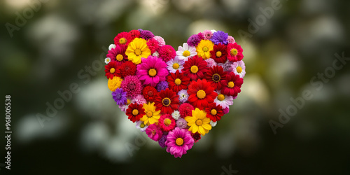 Flower HeartValentine Romantic Holiday Graphic photo