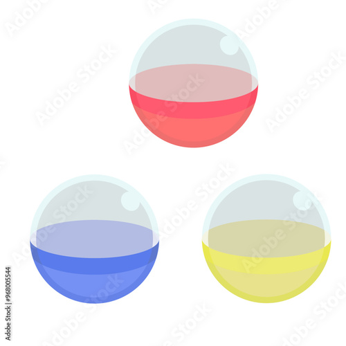 ガチャのカプセルのイラスト