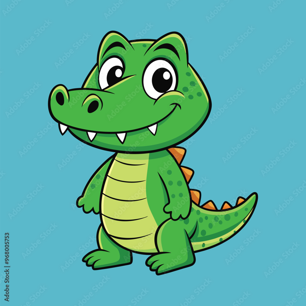 Crocodile cartoon vector illustration style design Crocodile cartoon vector illustration style design